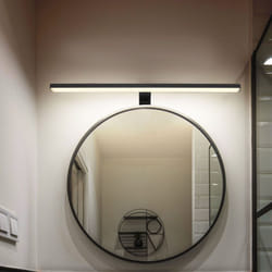 Lampada da parete lampada da specchio bagno lampada da corridoio led nera IP44 l 60 cm