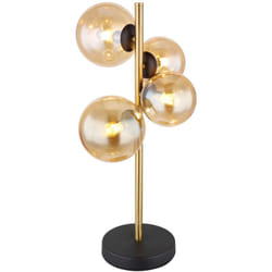Globo - Lampada Da Tavolo Metallo Nero Opaco 4 x G9