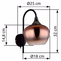 GLOBO 15548WG illuminazione da parete E27 - Vista aggiuntiva 5
