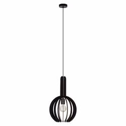 EGLO Velasco, Supporto flessibile, Nero, Nero, Acciaio, Legno, Nero