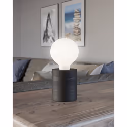 EGLO Turialdo 1 lampada da tavolo E27 28 W Nero