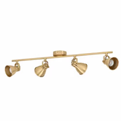 EGLO Seras, Faretto d'illuminazione da superficie, GU10, 4 lampadina(e), 220 - 240 V, Ottone, Oro