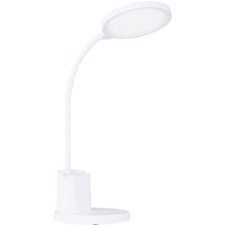 Eglo - Lampada Da Tavolo Minimal Brolini Policarbonato Bianco Luce Led Integrato 2,1W