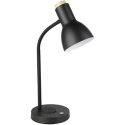 Eglo - Lampada Da Tavolo Minimal Veradal-Qi Acciaio Nero Luce Led Integrato 5,5W