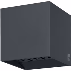 Collezione CALPINO LA LUCE SI FA PARALLELEPIPEDO L'applique a LED per esterni CALPINO è composta da un corpo antracite in fus ...