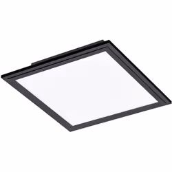 Collezione SALOBRENA PANNELLO SOSPESO La plafoniera SALOBRENA 1 moderna ha una struttura in Alluminio Nero con diffusore in p ...