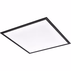 Collezione SALOBRENA PANNELLO SOSPESO La plafoniera SALOBRENA 1 moderna ha una struttura in Alluminio Nero con diffusore in p ...