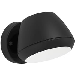 Applique Esterno Moderna Nivarolo Acciaio Nero Policarbonato Bianco Gu10