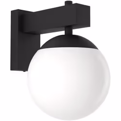 Collezione BUFALATA LUCE OVALE L'applique E27 per esterni BUFALATA è composta da un corpo nero in acciaio con una superficie  ...
