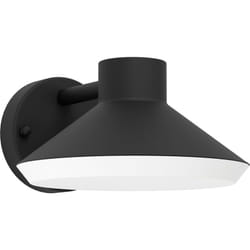 Applique Esterno Moderna Ninnarella Acciaio Nero Policarbonato Bianco Gu10