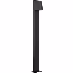 Collezione STAGNONE LAMPADA BOMBATA Lampada da terra per esterni STAGNONE è realizzata in alluminio nero e la parte luminosa ...