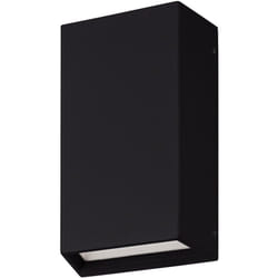 Eglo - Applique Biemissione Esterno Spongano Alluminio Nero Policarbonato Trasp Led