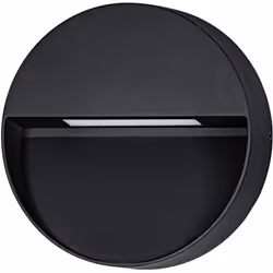 Collezione MARUGGIO LA GIUSTA LUMINOSITÀ L'applique a LED per esterni MARUGGIO è composta da un corpo tondo nero in alluminio ...