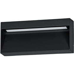Eglo - Applique Rettangolare Esterno Maruggio Alluminio Nero e Policarbonato Trasp Led