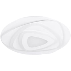Eglo - Plafoniera Contemporanea Palagiano Acciaio Bianco Luce Led Integrato 21W