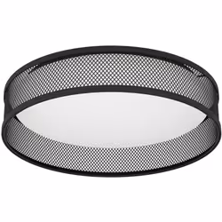 Collezione LUPPINERIA UN TOCCO DI LUCE La plafoniera LUPPINERIA contemporanea ha una struttura in Acciaio Nero con diffusore  ...