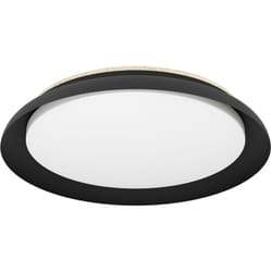 Eglo - Plafoniera Moderna Penjamo 1 Acciaio Nero Luce Led Integrato 20W