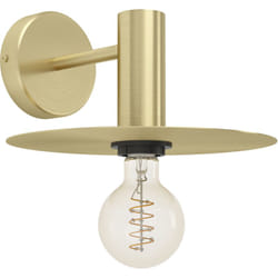 Eglo - Applique Moderna Escandell Acciaio Ottone Spazzolato 1 Luce E27