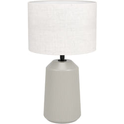 EGLO Capalbio lampada da tavolo E27 Sabbia, Bianco