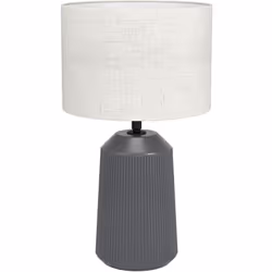 EGLO Capalbio, Grigio, Naturale, Ceramica, Tessuto, Lino, Camera da letto, Sala da pranzo, Corridoio, Soggiorno, IP20, II, E2 ...