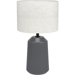 EGLO Capalbio lampada da tavolo E27 LED E Grigio, Naturale