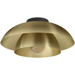 Plafoniera Moderna Cenciara Acciaio Nero 1 Luce E27