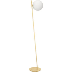 Eglo - Piantana Minimal Rondo 4 Acciaio Ottone Spazzolato 1 Luce E27