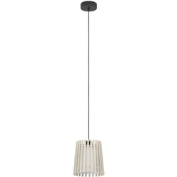 Eglo - Lampadario a Sospensione Contemporaneo Fattoria Acciaio Nero 1 Luce E27