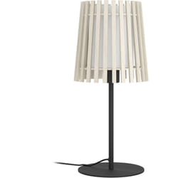 Lampada Da Tavolo Contemporanea Fattoria Acciaio Nero 1 Luce E27