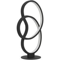 Eglo - Lampada Da Tavolo Contemporanea Gianella Alluminio Nero Luce Led Integrato 14,5W