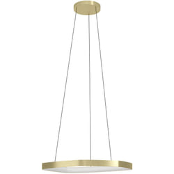 Eglo - Sospensione Moderna Vallerosa Alluminio Ottone Spazzolato 1 Luce Led 25,2W