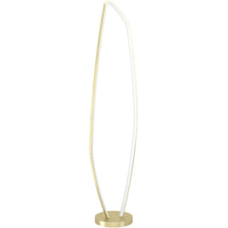 Eglo - Piantana Moderna Vallerosa Alluminio Ottone Spazzolato Luce Led Integrato 25,2W