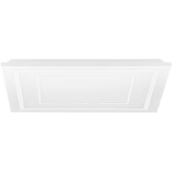 Plafoniera Moderna Albarca Alluminio Bianco Luce Led Integrato 18W