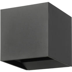 Eglo - Applique Esterno Contemporanea Calpino 3 Alluminio Grigio Vetro Bianco Led