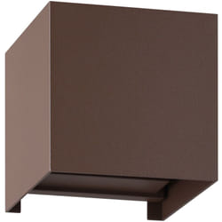 Eglo - Applique Esterno Contemporanea Calpino 3 Alluminio Ruggine Vetro Bianco Led