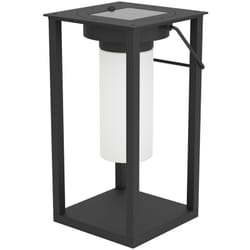 Eglo - Luce Solare Esterno Contemporanea Usigni Policarbonato Nero e Bianco Led