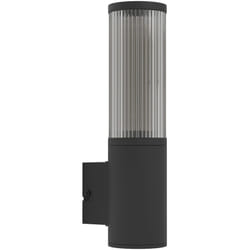Eglo - Applique Esterno Moderna Salle Alluminio Nero Policarbonato Trasp 1 Luce E27