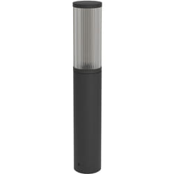 Eglo - Piantana Esterno Moderna Salle Alluminio Nero Policarbonato Trasp 1 Luce E27