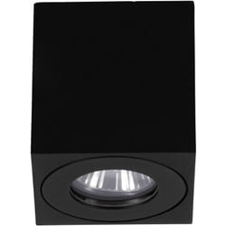Eglo - Plafoniera Esterno Moderna Quadrato Torrecola Alluminio Nero 1 Luce Gu10