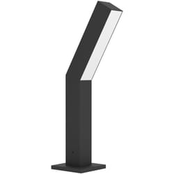 Piantana Esterno Moderna Ugento Alluminio Nero Policarbonato Bianco Led