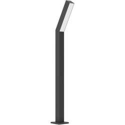 Eglo - Paletto Esterno Moderno Ugento Alluminio Nero Policarbonato Bianco Led