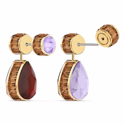 Swarovski 5600523 orecchino Orecchini a perno Metallo Bordeaux, Lillà
