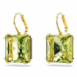 Swarovski 5636564 orecchino Orecchini a clip Metallo Oro, Verde - Vista aggiuntiva 3