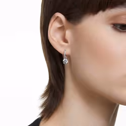 Swarovski 5636717 orecchino Orecchini a clip Metallo Argento, Bianco - Vista aggiuntiva 5