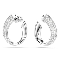 Swarovski 5637563 orecchino Orecchini a perno Metallo Argento, Bianco