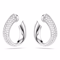 Swarovski 5637563 orecchino Orecchini a perno Metallo Argento, Bianco - Vista aggiuntiva 2