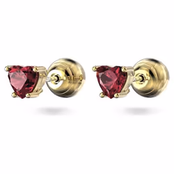 Swarovski 5639133 orecchino Orecchini a perno Metallo Oro, Rosso - Vista aggiuntiva 4