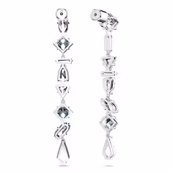 Swarovski 5661687 orecchino Orecchini a perno Metallo Argento, Bianco - Vista aggiuntiva 4