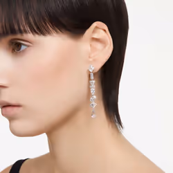 Swarovski 5661687 orecchino Orecchini a perno Metallo Argento, Bianco - Vista aggiuntiva 6