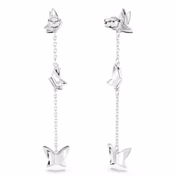 Swarovski 5662182 orecchino Orecchini a perno Metallo Blu, Argento - Vista aggiuntiva 5